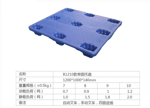 B1210款单面托盘